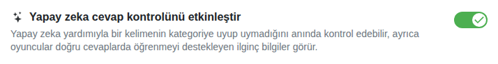 Ayar: cevapların yapay zekâyla kontrolü